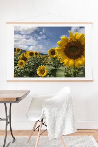 Deb Haugen sunflower love Art Print And Hanger