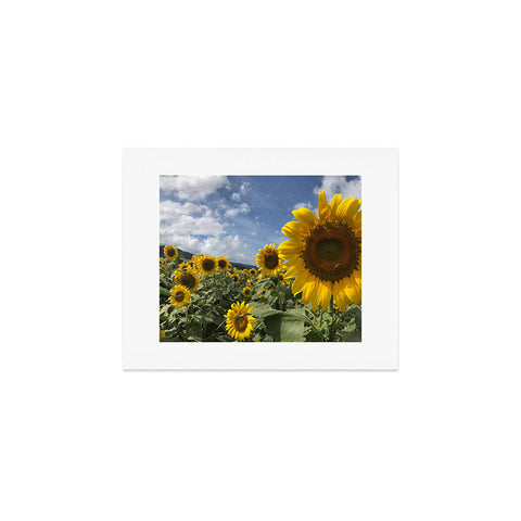 Deb Haugen sunflower love Art Print