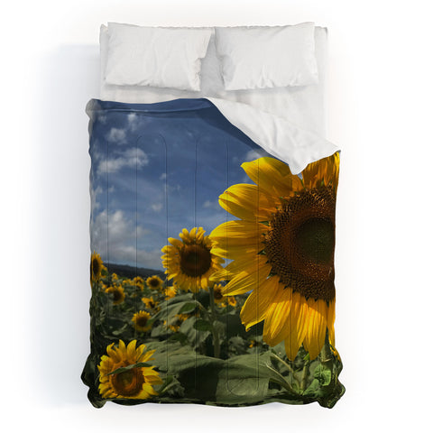 Deb Haugen sunflower love Comforter