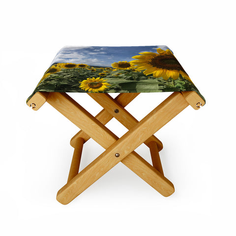 Deb Haugen sunflower love Folding Stool
