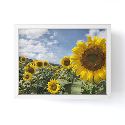 Deb Haugen sunflower love Framed Mini Art Print