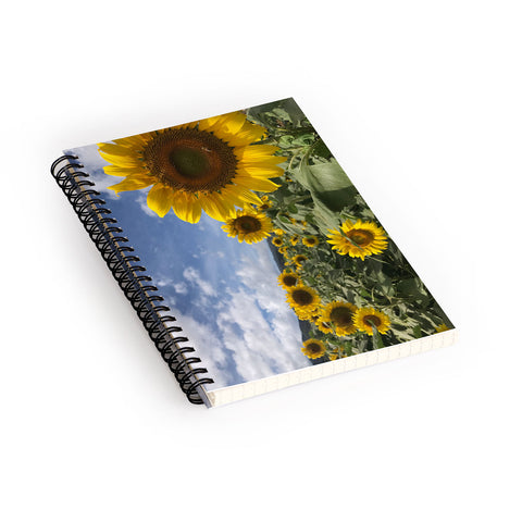 Deb Haugen sunflower love Spiral Notebook