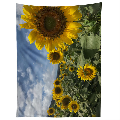 Deb Haugen sunflower love Tapestry