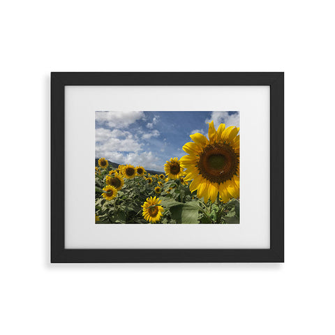 Deb Haugen sunflower love Framed Art Print