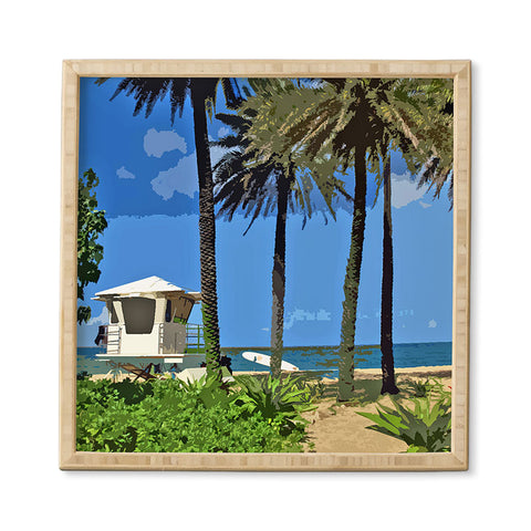 Deb Haugen Sunset Beach 3 Framed Wall Art