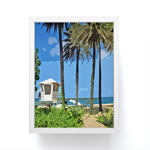 Deb Haugen Sunset Beach 3 Framed Mini Art Print