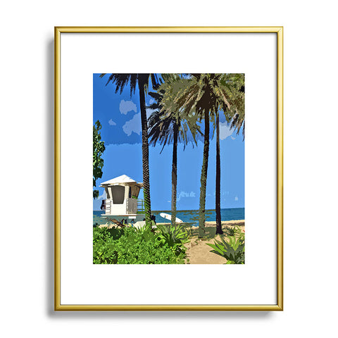 Deb Haugen Sunset Beach 3 Metal Framed Art Print