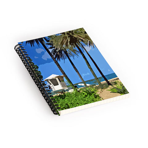 Deb Haugen Sunset Beach 3 Spiral Notebook