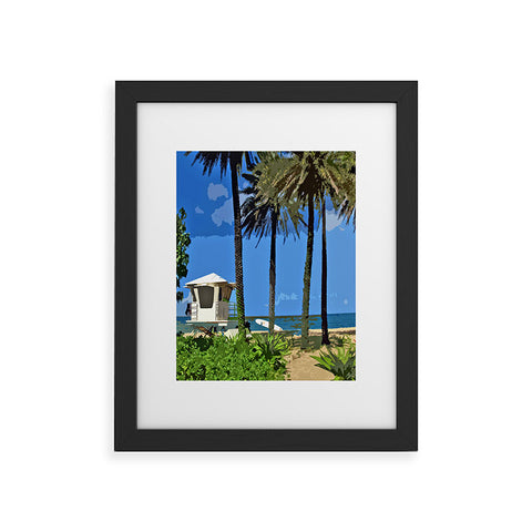Deb Haugen Sunset Beach 3 Framed Art Print