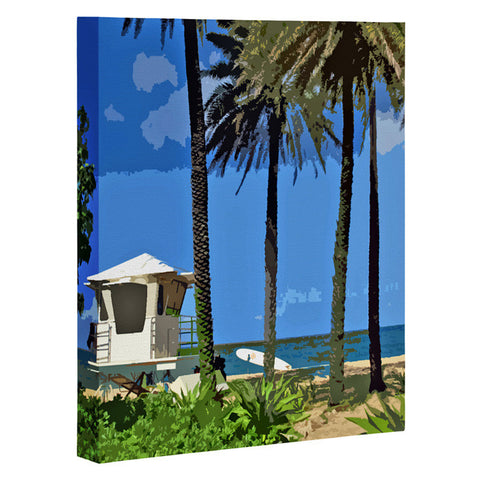 Deb Haugen Sunset Beach Art Canvas