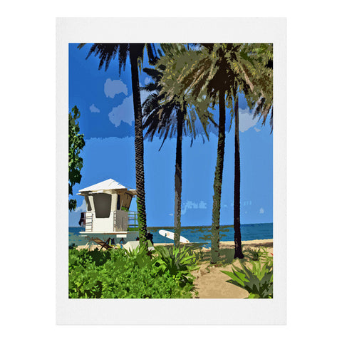 Deb Haugen Sunset Beach Art Print