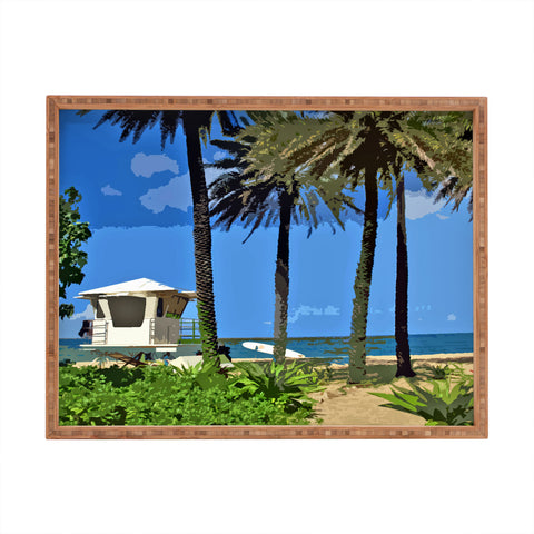 Deb Haugen Sunset Beach Rectangular Tray