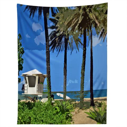 Deb Haugen Sunset Beach Tapestry