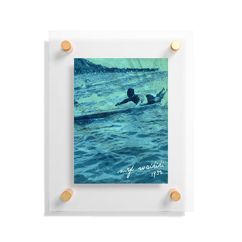 Deb Haugen Surf Waikiki Floating Acrylic Print