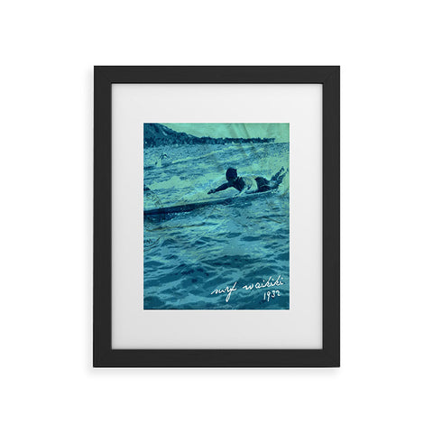 Deb Haugen Surf Waikiki Framed Art Print
