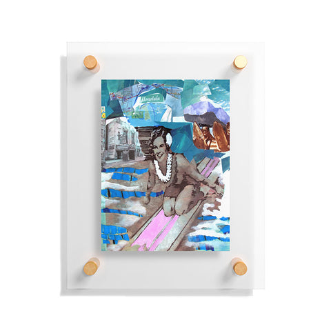 Deb Haugen Surfer Girls Floating Acrylic Print