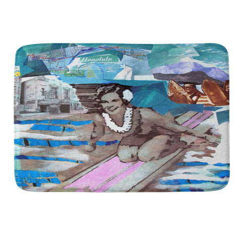 Deb Haugen Surfer Girls Memory Foam Bath Mat
