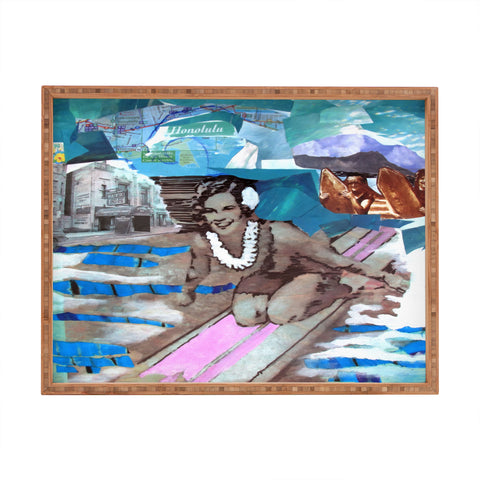 Deb Haugen Surfer Girls Rectangular Tray