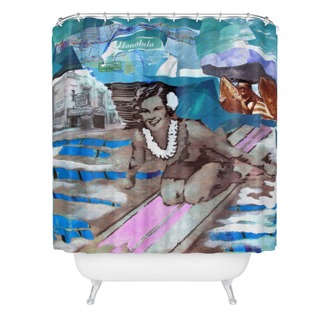 Deb Haugen Surfer Girls Shower Curtain