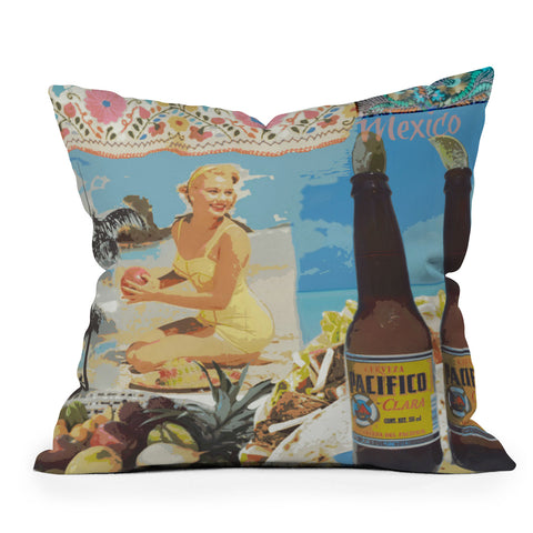 Deb Haugen Surfers Dream Throw Pillow
