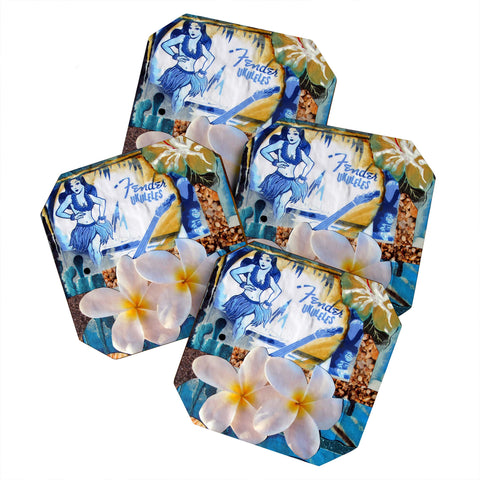 Deb Haugen Ukulele Mama Coaster Set