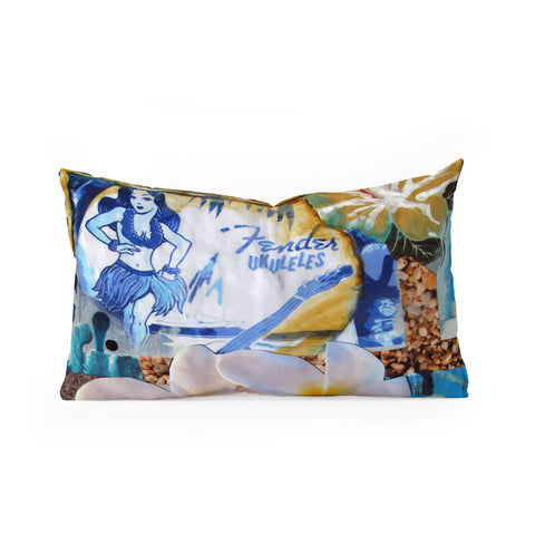 Deb Haugen Ukulele Mama Oblong Throw Pillow