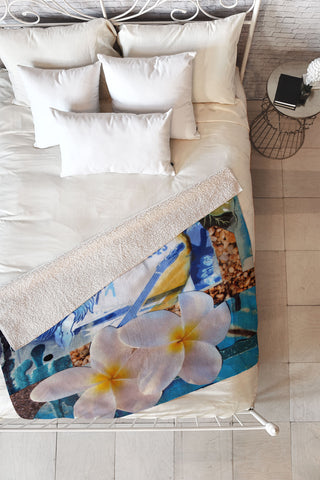 Deb Haugen Ukulele Mama Fleece Throw Blanket