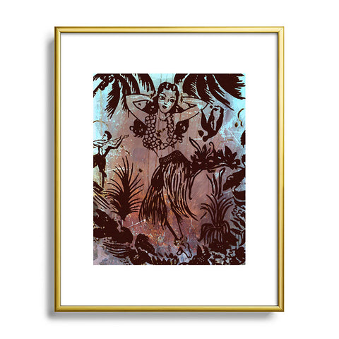 Deb Haugen Waialua Girl Metal Framed Art Print
