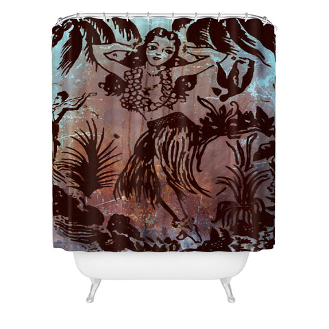 Deb Haugen Waialua Girl Shower Curtain