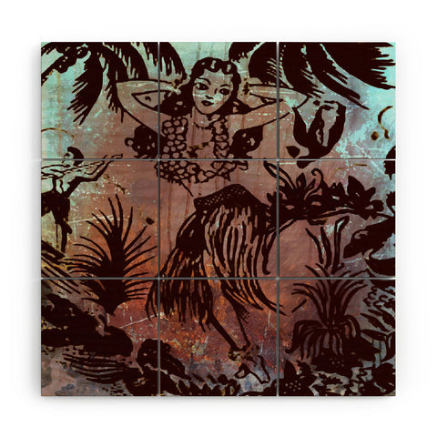 Deb Haugen Waialua Girl Wood Wall Mural