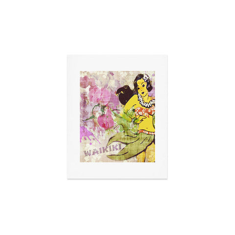 Deb Haugen waikiki wahine Art Print