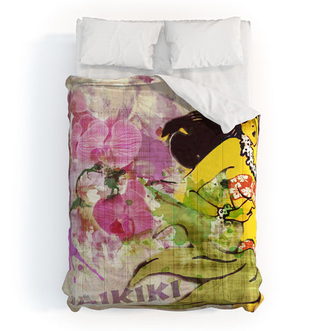 Deb Haugen waikiki wahine Comforter