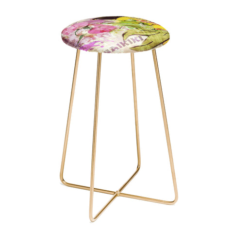 Deb Haugen waikiki wahine Counter Stool