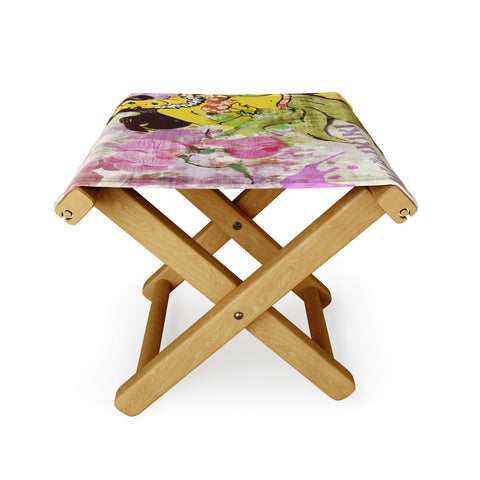 Deb Haugen waikiki wahine Folding Stool