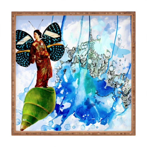 Deb Haugen Wings 3 Square Tray