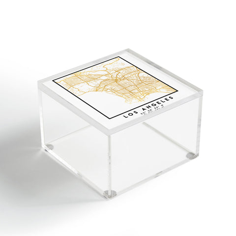 deificus Art LOS ANGELES CALIFORNIA CITY MAP Acrylic Box