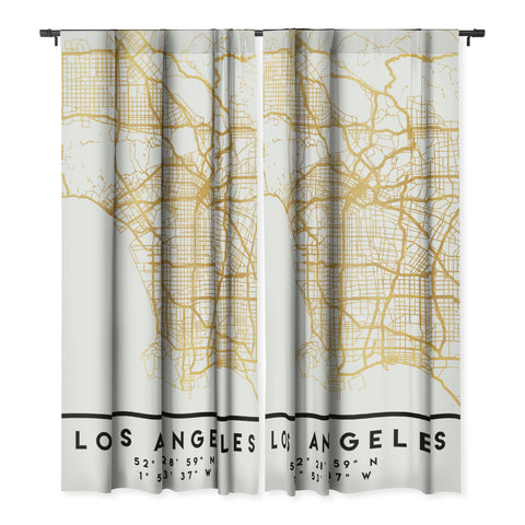 deificus Art LOS ANGELES CALIFORNIA CITY MAP Blackout Non Repeat