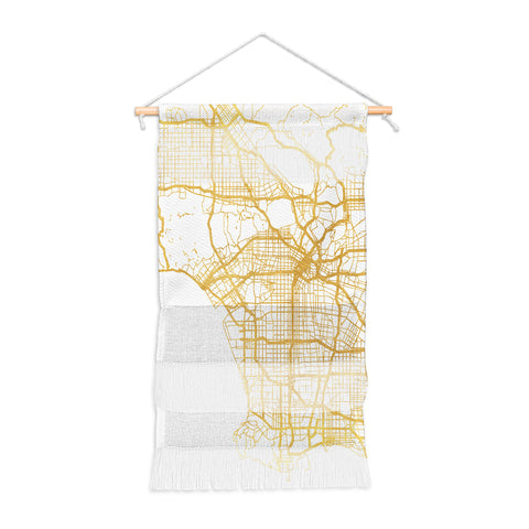 deificus Art LOS ANGELES CALIFORNIA CITY MAP Wall Hanging Portrait