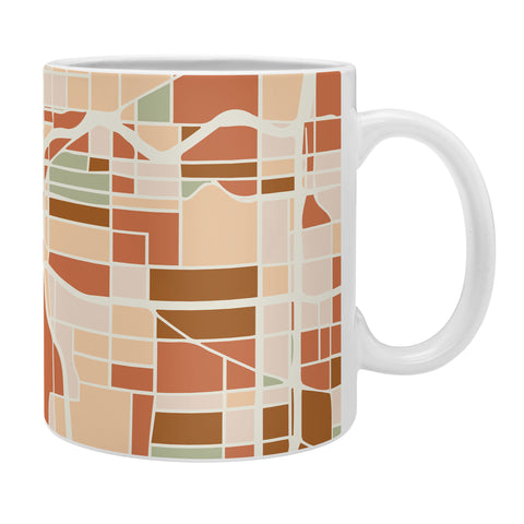 deificus Art PORTLAND OREGON CITY MAP Coffee Mug