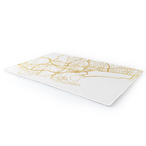 deificus Art SAN DIEGO CALIFORNIA CITY MAP Area Rug