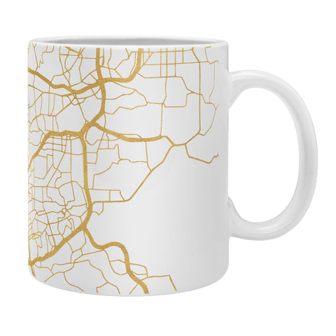 deificus Art SAN DIEGO CALIFORNIA CITY MAP Coffee Mug