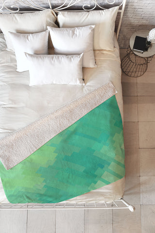 Deniz Ercelebi Aqua 2 Fleece Throw Blanket