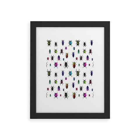 Deniz Ercelebi Beetles Framed Art Print