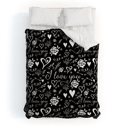 Deniz Ercelebi Black love Comforter