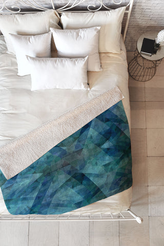 Deniz Ercelebi Blue 2 Fleece Throw Blanket