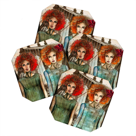 Deniz Ercelebi Bridge Owl Coaster Set