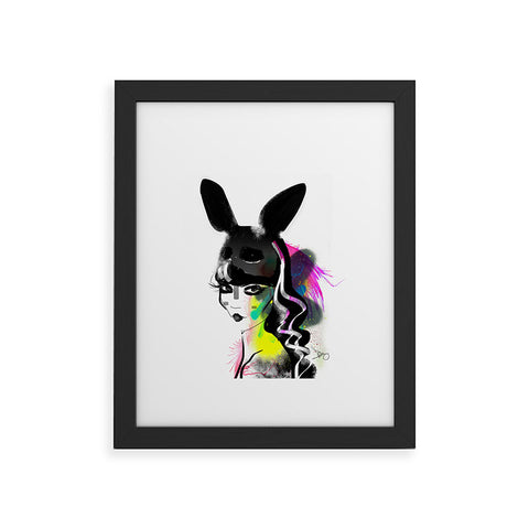 Deniz Ercelebi Bunny gone Framed Art Print