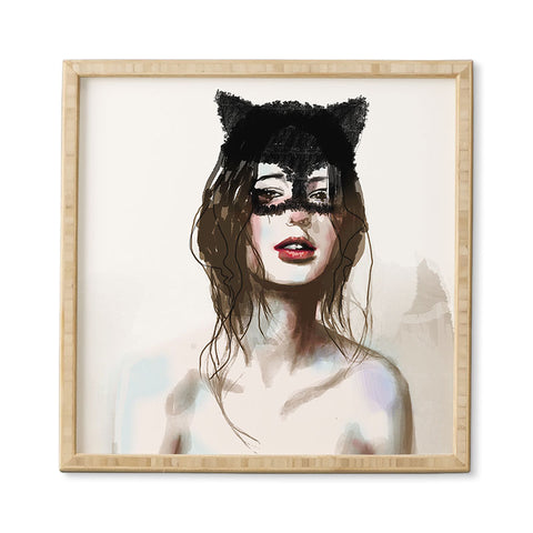 Deniz Ercelebi Cat Framed Wall Art