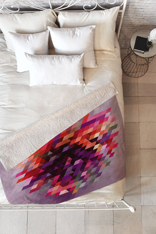 Deniz Ercelebi Cluster 1 Fleece Throw Blanket