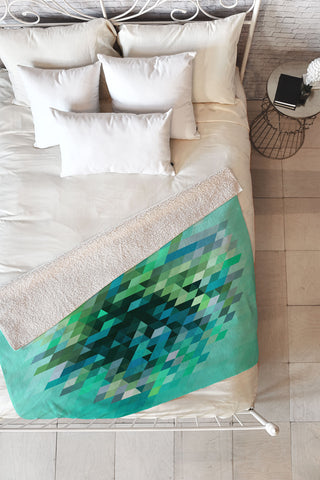 Deniz Ercelebi Cluster 2 Fleece Throw Blanket